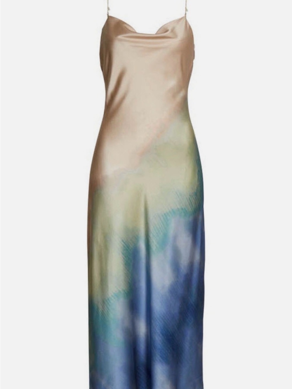 Cami NYC Silk Slip Dress | Ombre Watercolor Maxi Midi Dress